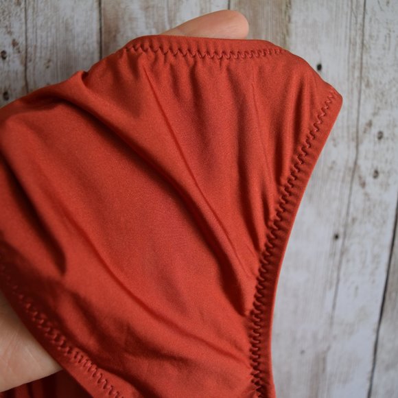 NWT Fashion Nova Rust Passiflora Bikini Top - Picture 7 of 7